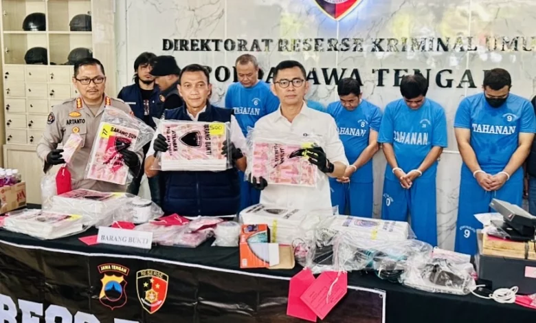 Polda Jateng Bongkar Sindikat Uang Palsu Antarprovinsi