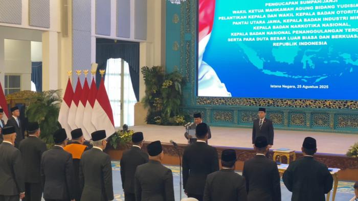 Prabowo Resmi Lantik Edy Hartono Jadi Kepala BNPT