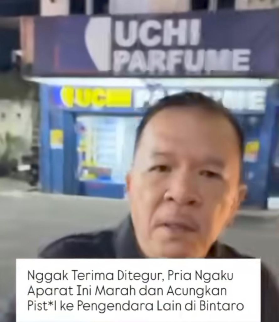 Viral, Pria Ngaku Aparat Acungkan Pistol di Bintaro