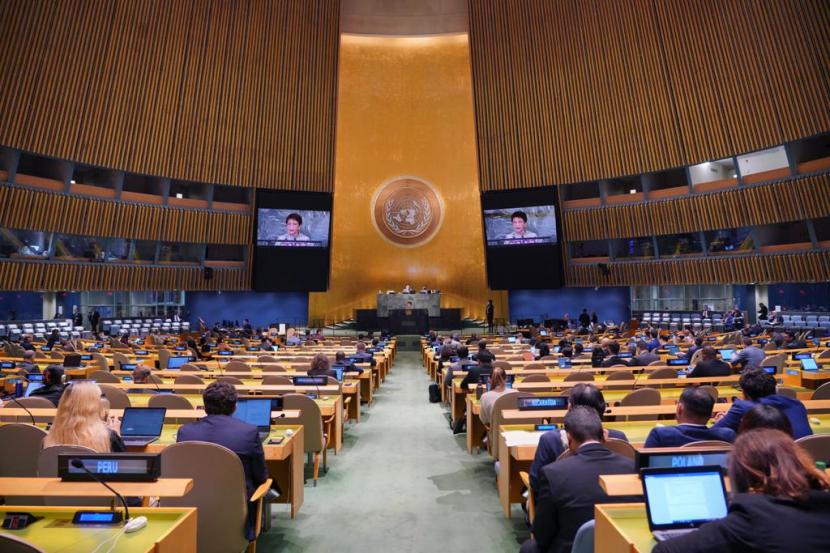 AS Tolak Visa Delegasi Palestina ke Sidang Umum PBB