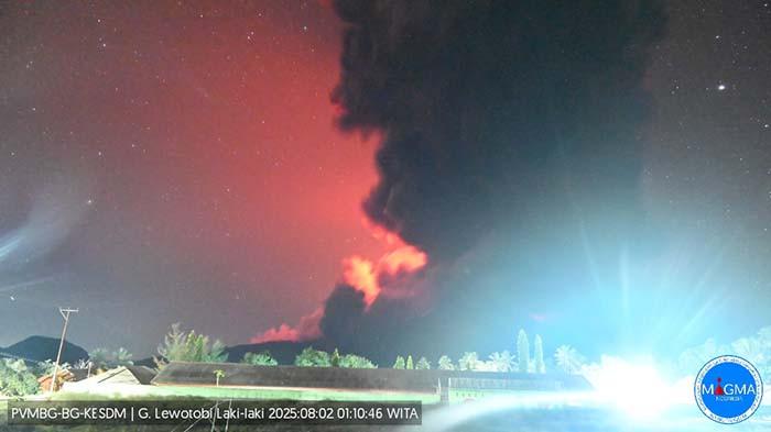Gunung Lewotobi Meletus, Abu Vulkanik Capai 18 Km