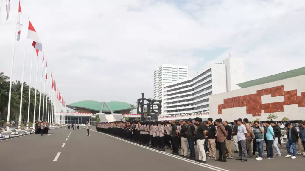 1.145 Polisi Amankan Aksi Mahasiswa di DPR Hari Ini