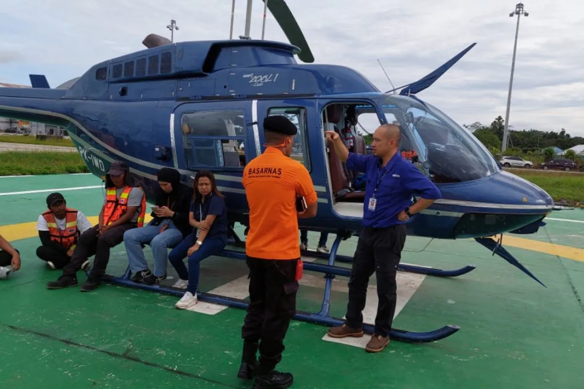 Bangkai Heli PK-IWS Ditemukan di Distrik Jila, Evakuasi Hadapi Medan Berat