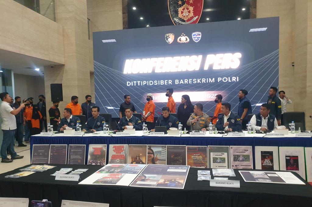Polri Amankan 7 Pemilik Akun Penyebar Provokasi Demo