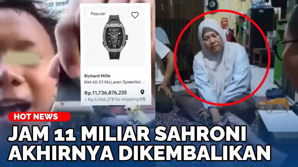Andriyani Gelisah, Jam Tangan Rp 11 Miliar Sahroni Dibawa Anak