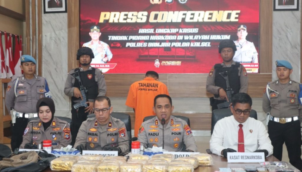Polres Banjar Amankan 19 Kg Sabu-Sabu di Gambut