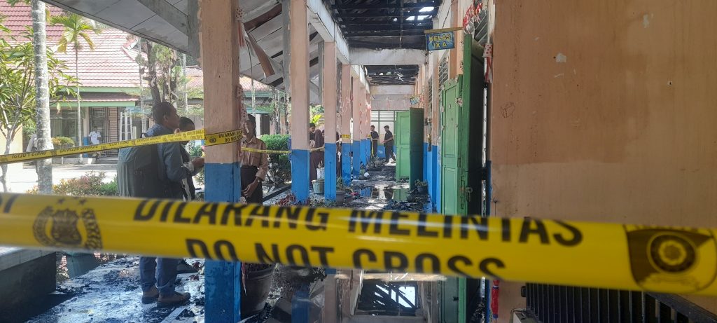 Api Hanguskan Kelas dan Ruang UKS SMPN 20 Jambi