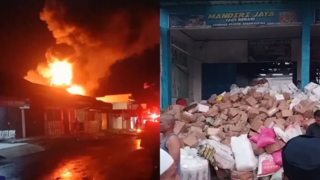 Empat Toko di Pasar Surade Hangus Terbakar, Kerugian Capai Rp5 Miliar