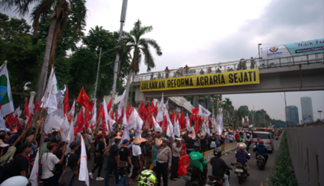 Aksi Petani Warnai Hari Tani Nasional 2025 di Berbagai Daerah