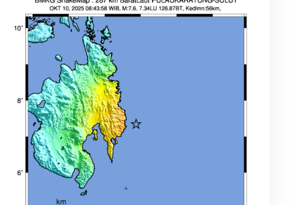 Gempa M 7,6 Filipina, Indonesia Aktifkan Sistem Siaga Tsunami