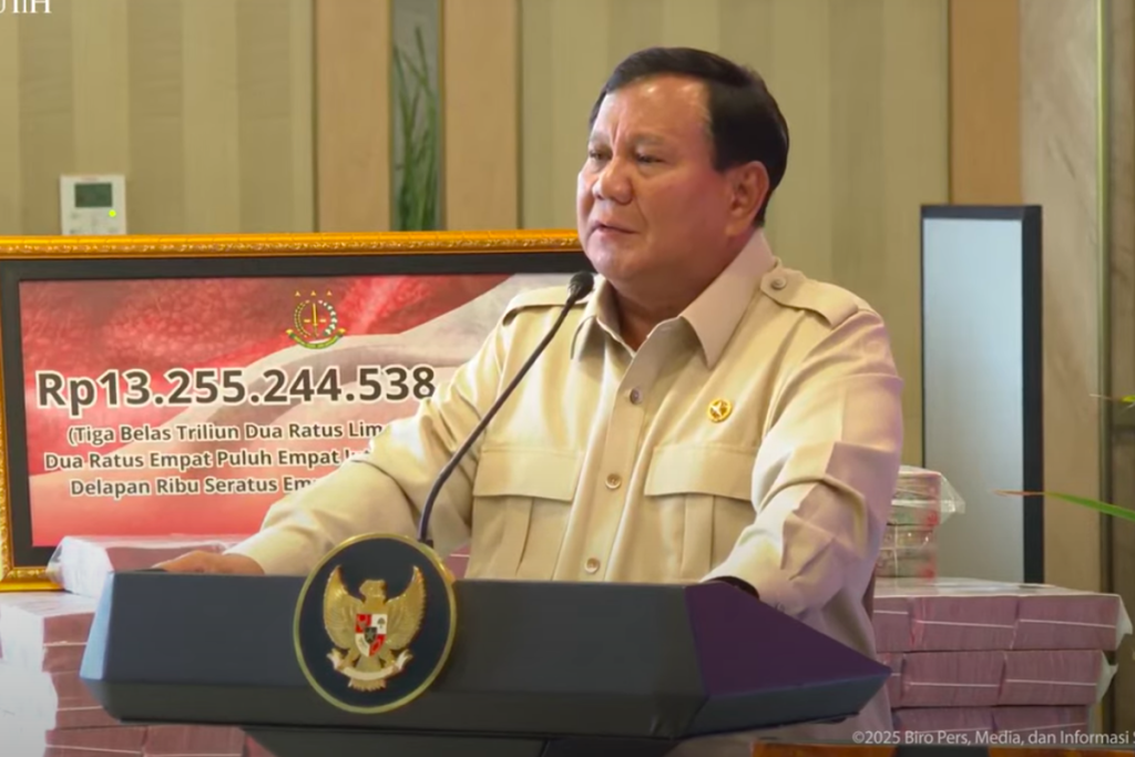 Prabowo: Negara Tak Akan Mundur Lawan Penyeleweng Uang Rakyat