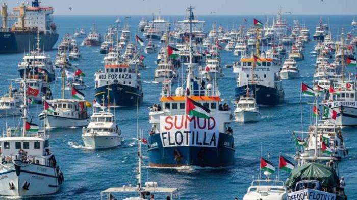 Kapal Perang Italia Hentikan Pengawalan Kapal Bantuan Global Flotilla ke Gaza