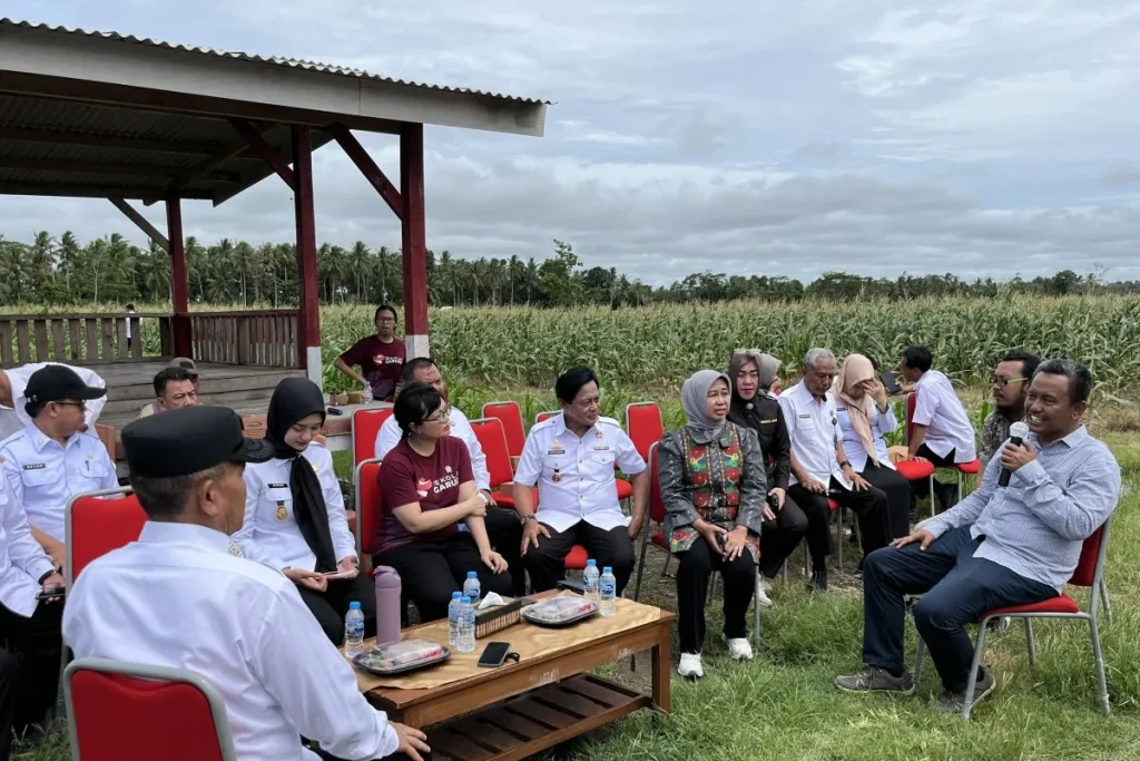 Stella Christie Tinjau Pembangunan SMA Garuda di Lampung