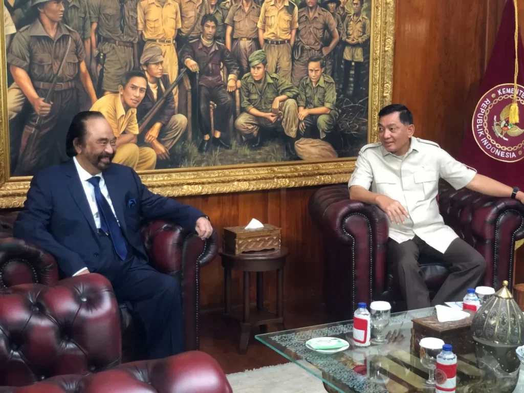 Pertemuan Surya Paloh dan Menhan Sjafrie Jadi Sorotan