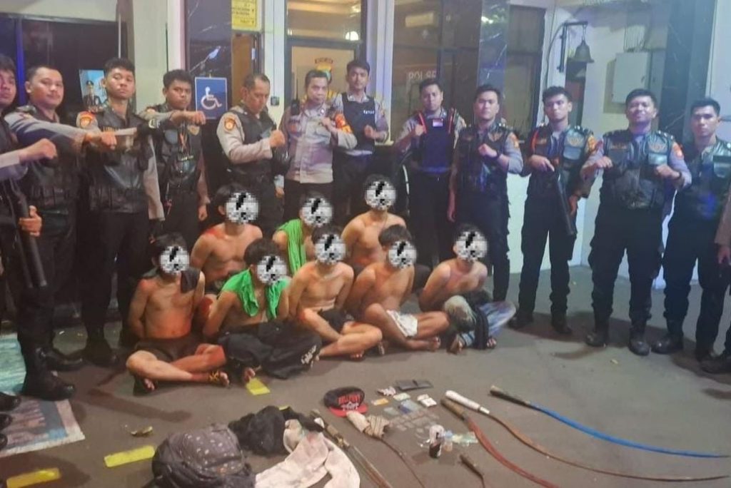 Polisi Gagalkan Tawuran di Kwitang, Delapan Pemuda Ditangkap