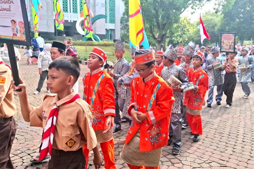 Pawai Hari Santri di JIC, NU Serukan Jaga Keutuhan NKRI