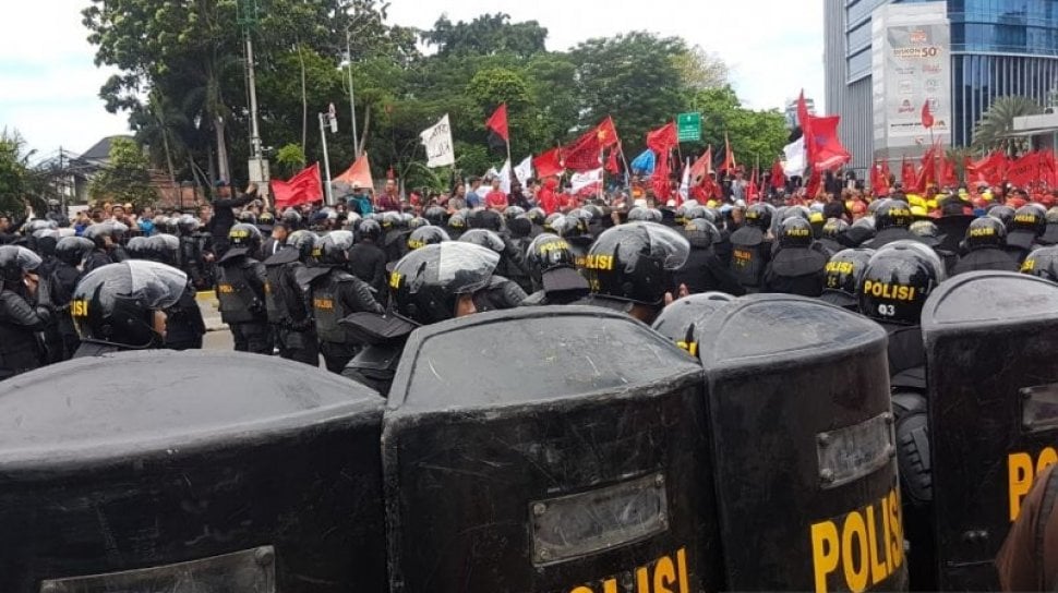 Demo Buruh dan Guru di Jakarta, Polisi Siagakan 1.597 Personel