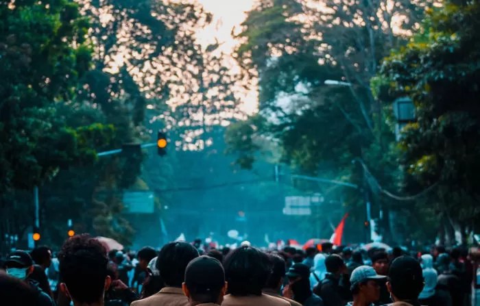 Setahun Pemerintahan Prabowo-Gibran, Massa Gelar Demo di Jakarta