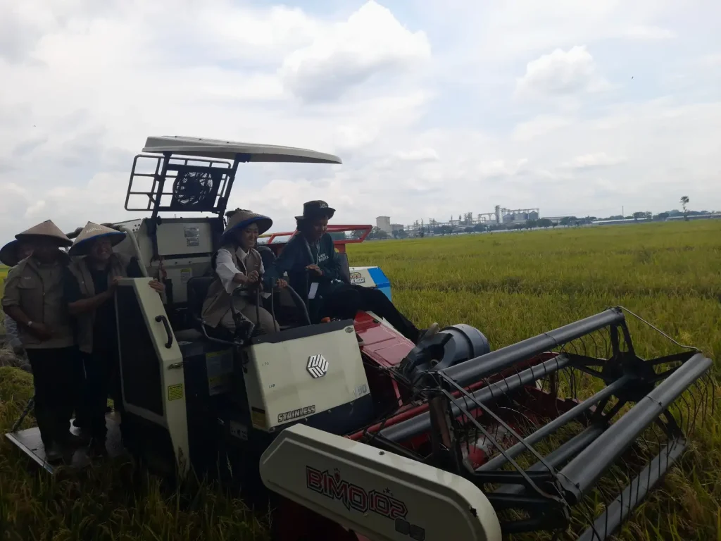Transformasi Digital Pertanian, Meutya Hafid Tinjau Panen di Sragen