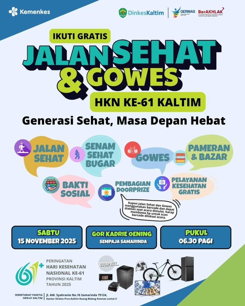 Festival Sehat HKN 2025 Siap Banjiri Samarinda!