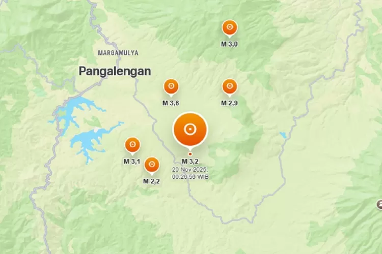 Rentetan Gempa Dangkal Guncang Bandung
