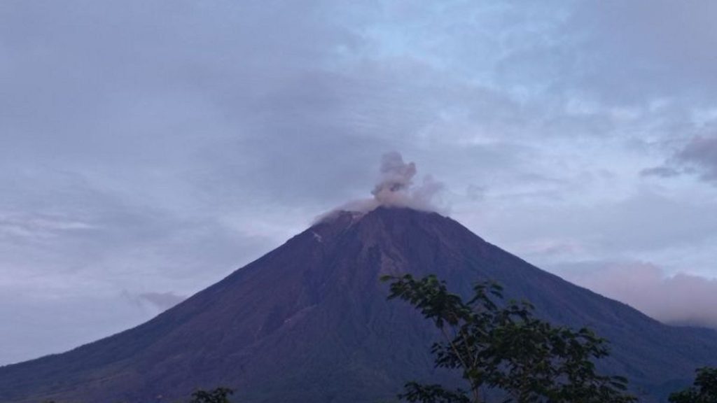 Gunung Semeru Erupsi, Kolom Abu Menjulang 800 Meter