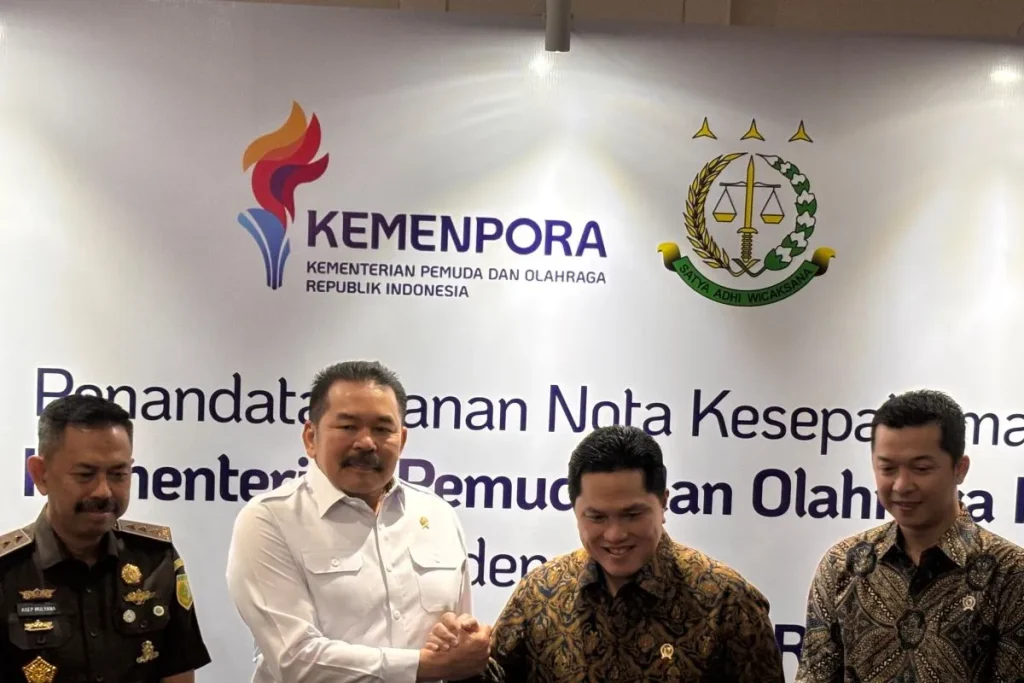 MoU Kemenpora–Kejagung Dorong Olahraga Bersih