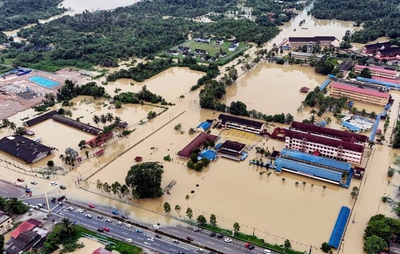 Banjir Besar Landa Malaysia, 11 Ribu Warga Mengungsi