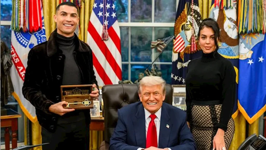 Cristiano Ronaldo Kunjungi Trump di Gedung Putih
