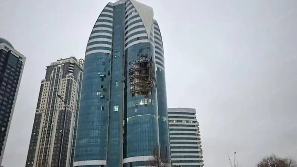 Drone Ukraina Hantam Gedung Tinggi di Grozny