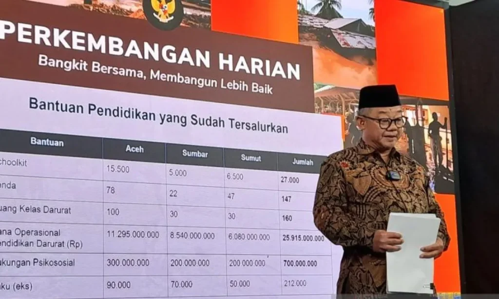 Sekolah Terdampak Bencana di Sumatera-Aceh Siap Belajar Mulai 5 Januari 2026