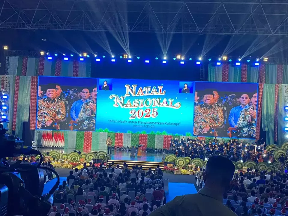 Prabowo dan Gibran Hadiri Perayaan Natal Nasional 2025