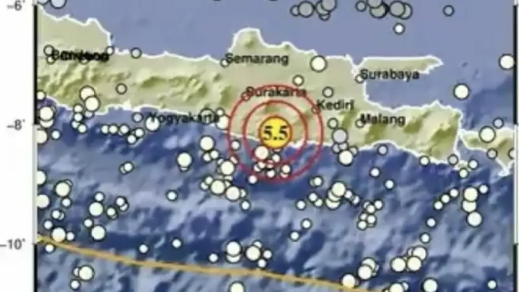 Gempa Magnitudo 5,5 Guncang Pacitan, Getaran Terasa hingga Jateng