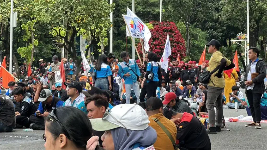 Dua Aksi Demo Digelar di Jakarta Pusat Hari Ini
