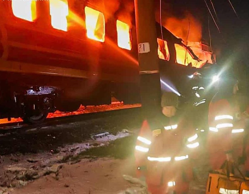 Kereta Penumpang Ukraina Diserang Drone Rusia