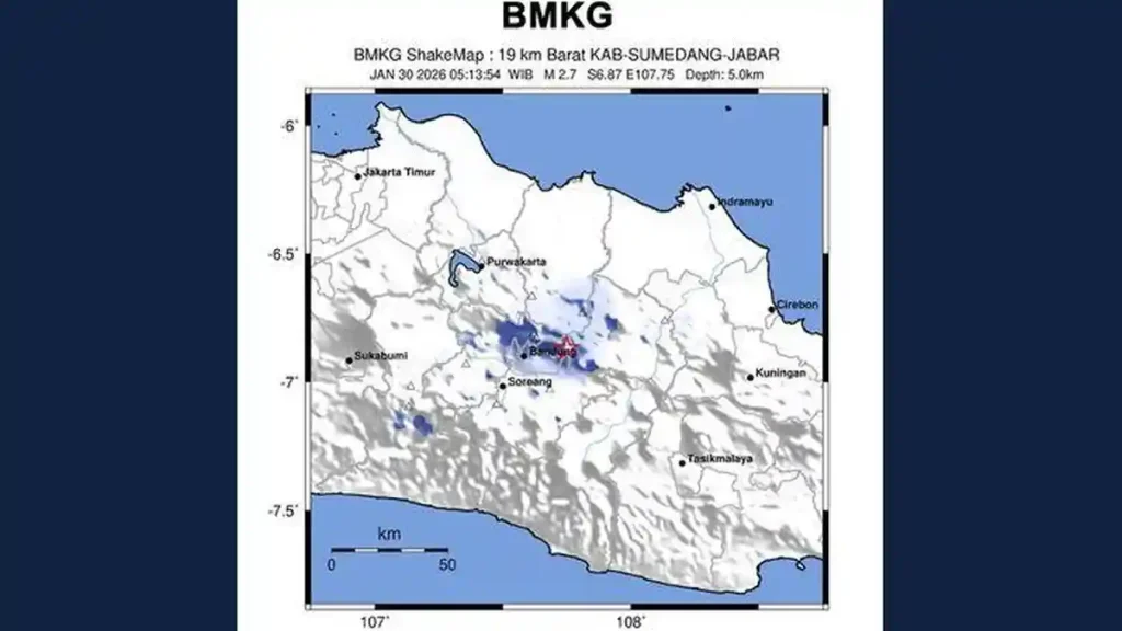 Gempa Dangkal Guncang Bandung, Sumedang, dan Pangandaran