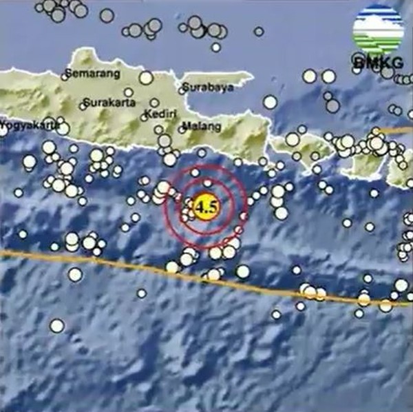 Gempa Magnitudo 4,5 Guncang Wilayah Jember Dini Hari