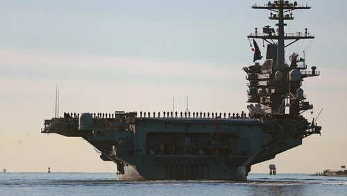 Ketegangan Meningkat, Kapal Induk AS Tiba di Timur Tengah