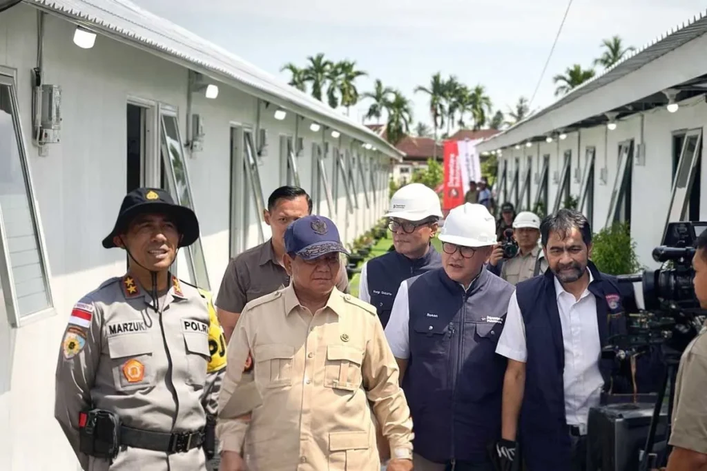 Prabowo Tinjau Hunian Danantara untuk Korban Bencana Aceh Tamiang