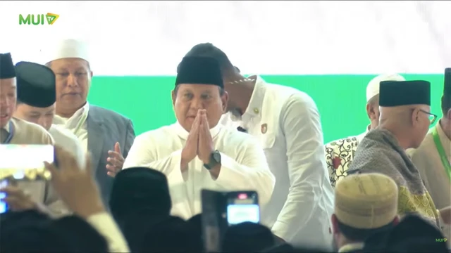 Presiden Prabowo Hadiri Pengukuhan Pengurus MUI di Masjid Istiqlal