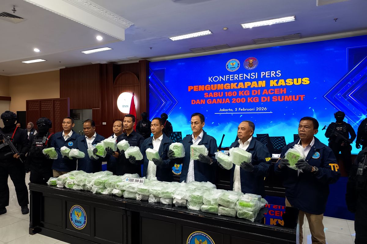 BNN Gagalkan Pengiriman 200 Kg Ganja Aceh–Medan