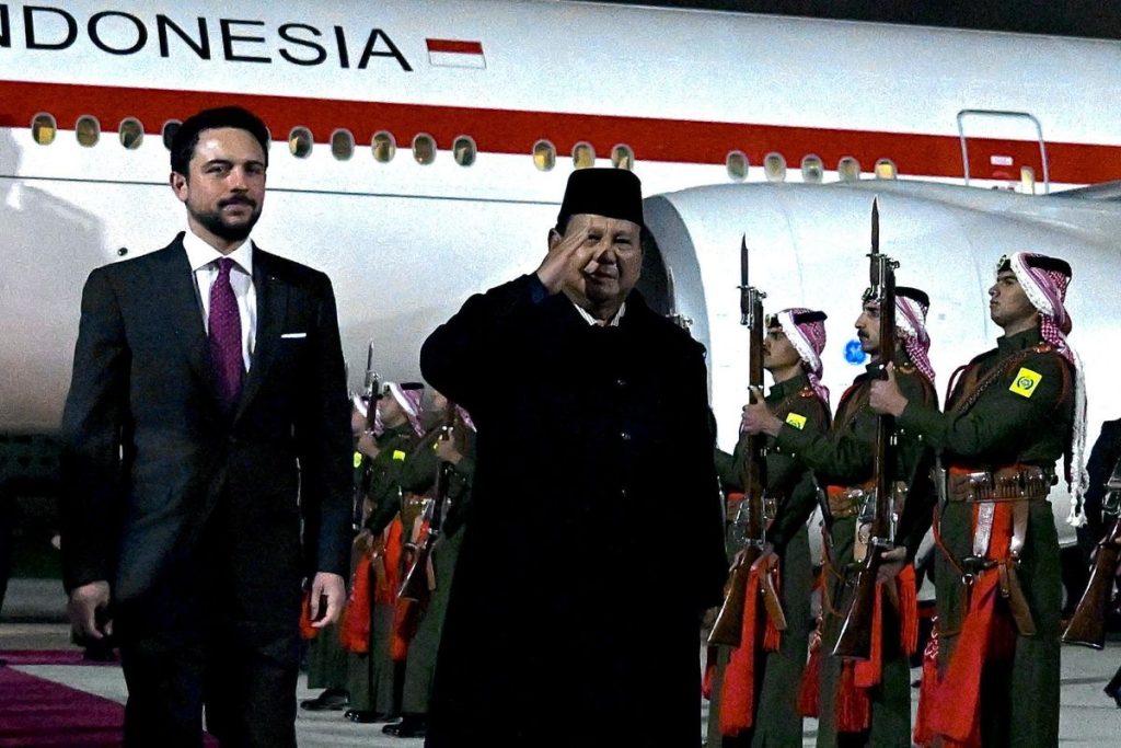 Presiden Prabowo Dijadwalkan Bertemu Raja Abdullah II Hari Ini