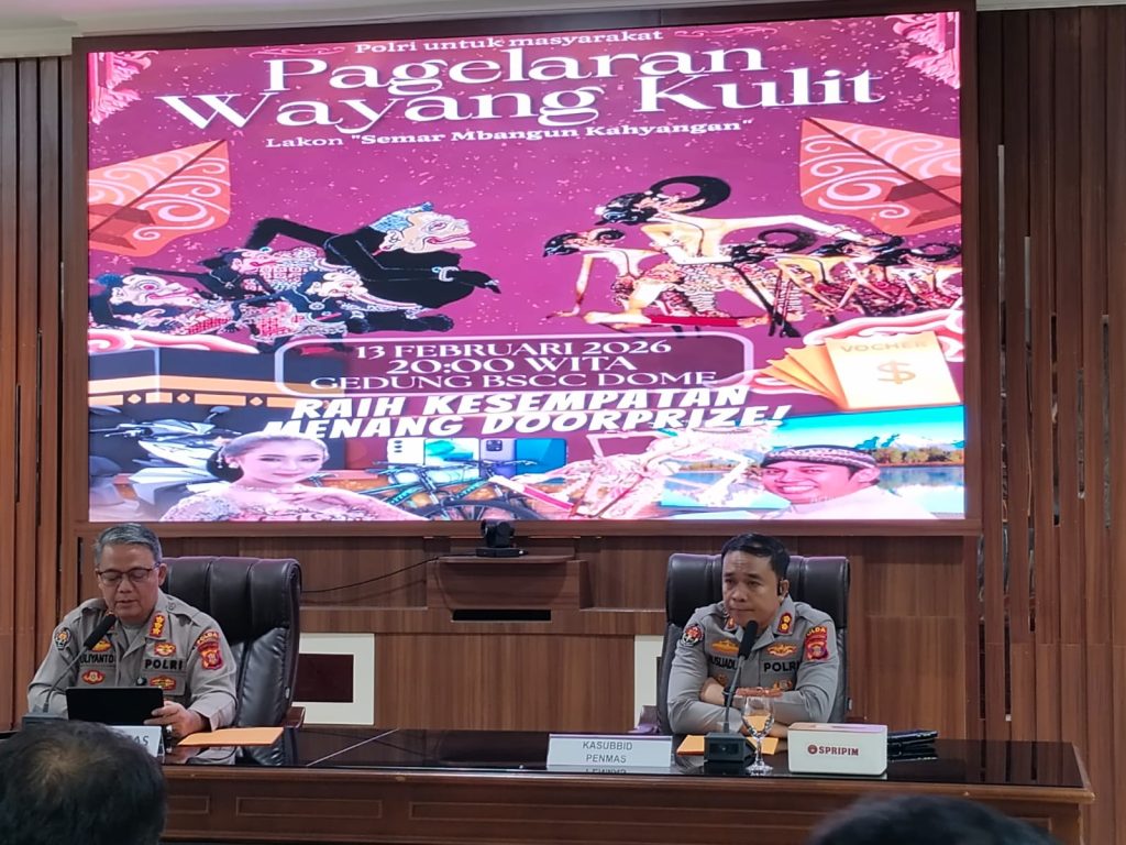 Polda Kaltim Gelar Wayang Kulit Semalam Suntuk di BSCC Dome