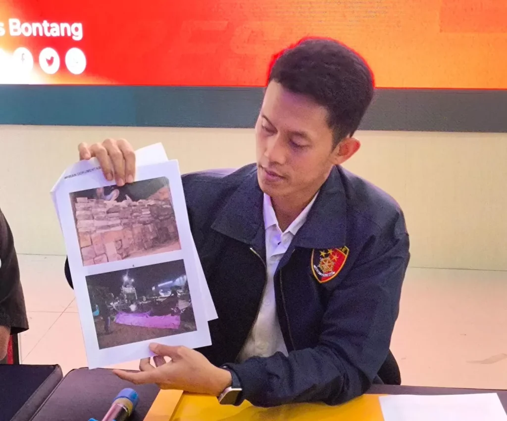 Polisi Amankan 403 Kayu Bengkirai Ilegal di Kukar, Sopir Ditahan