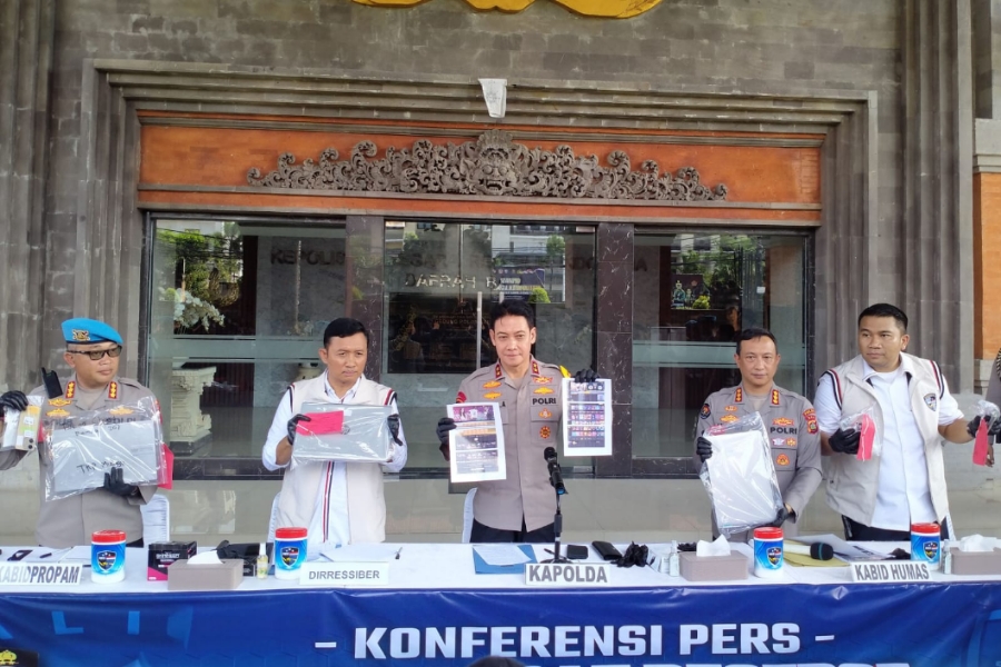 Polda Bali Bongkar Jaringan Judi Online WNA India
