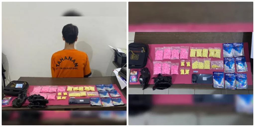 Polisi Bongkar Peredaran Ribuan Ekstasi di Pangkalpinang