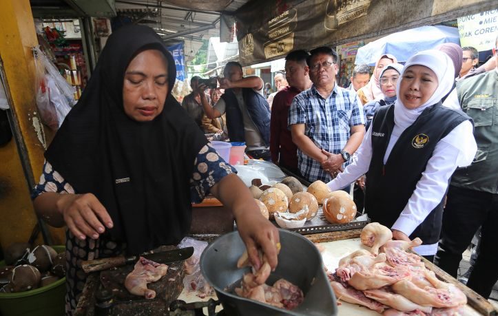 Harga Daging Naik Jelang Ramadan, Gubernur Jatim Sidak Pasar