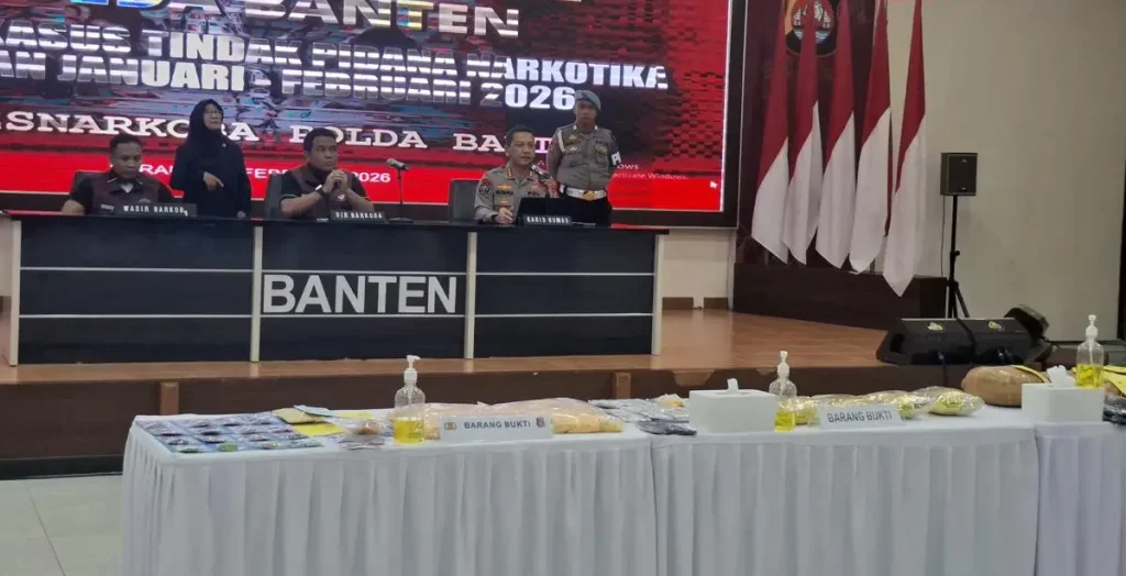 Polda Banten Ungkap Narkotika Cair Kamuflase Rokok Elektrik