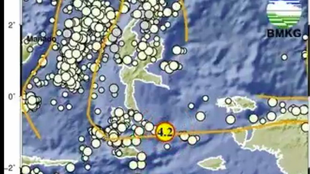 Gempa M 4,2 Guncang Halmahera Selatan