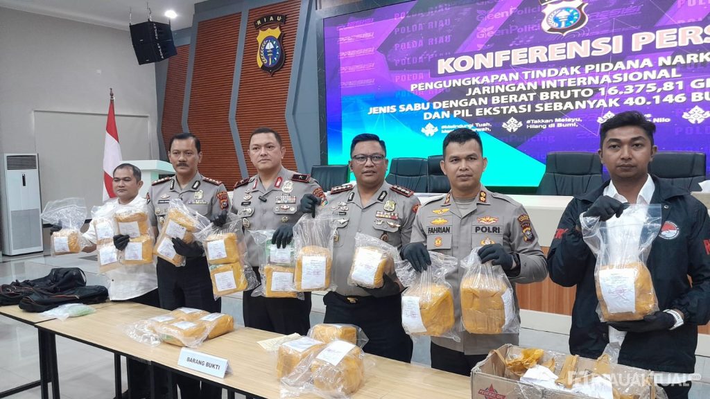 Polisi Bongkar Jalur Tikus Narkoba dari Malaysia, Sabu Rp31 Miliar Disita di Pekanbaru